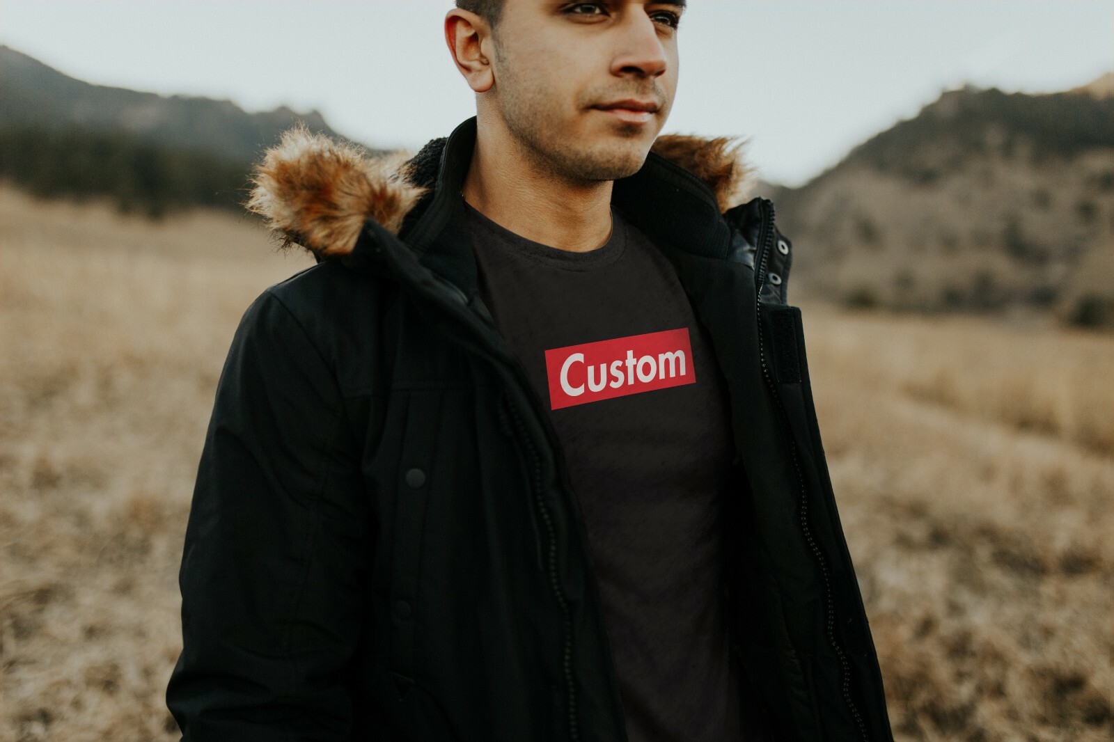 Box Logo Custom Text t-shirt hype gallery