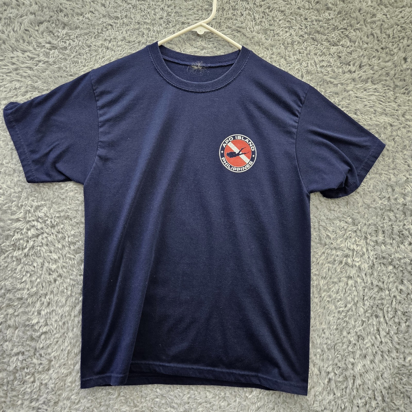 APO Island Philippines T Shirt Octopus Diving Diver Vintage Y2K Cotton Small