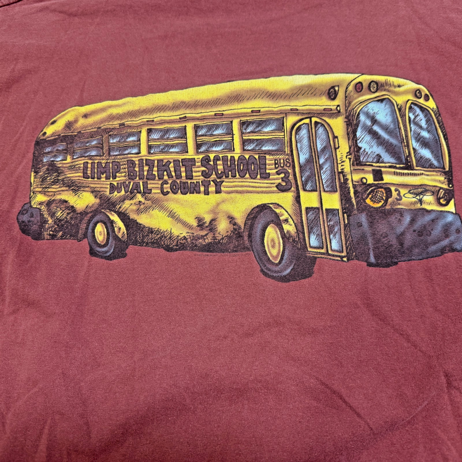 Vintage Limp Bizkit heads School Bus Mens L T-Shirt Band Nu Metal 90s 00s gallery