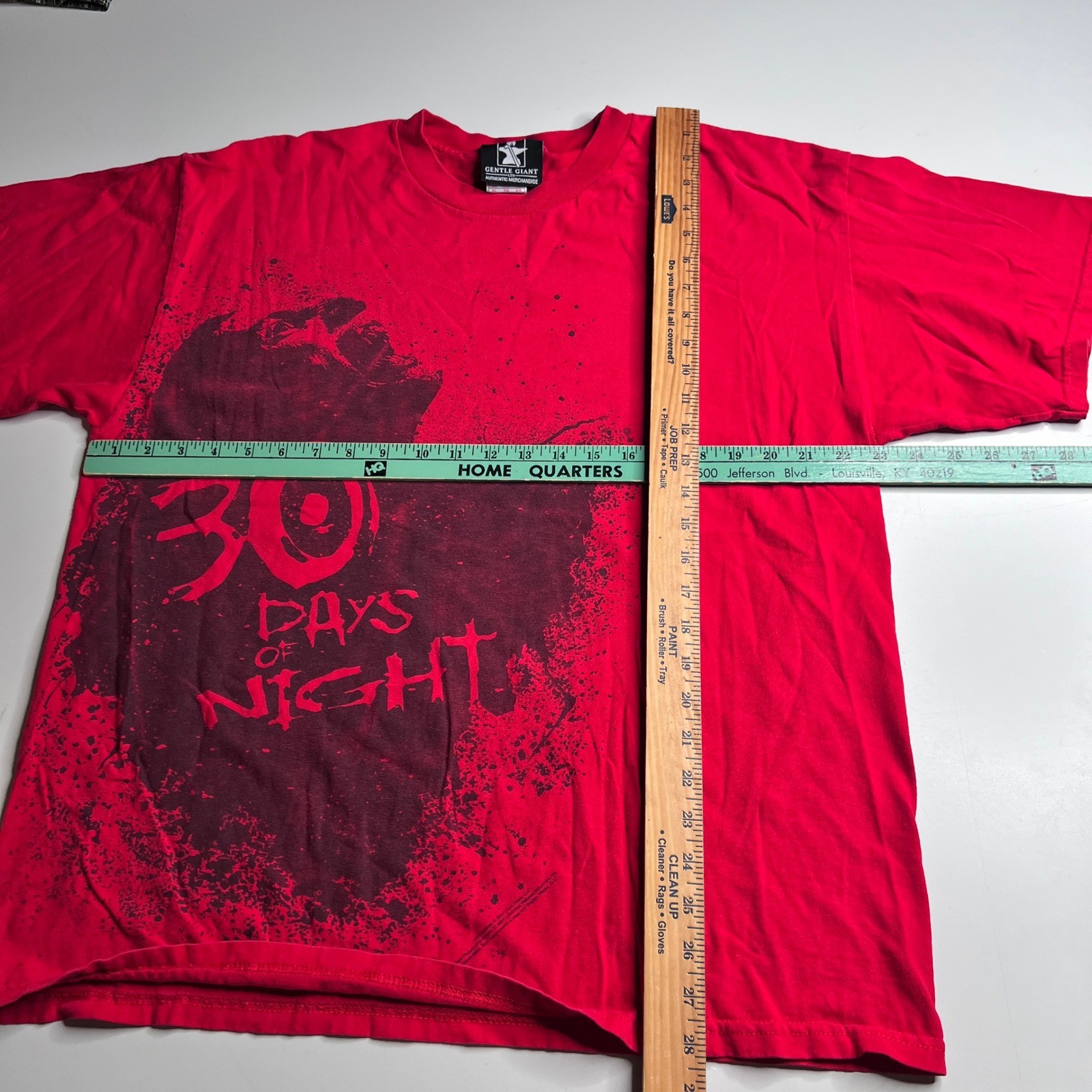 Vintage 2007 30 Days of Night Movie Promo T-Shirt Mens XL Red Horror Vampire Tee gallery