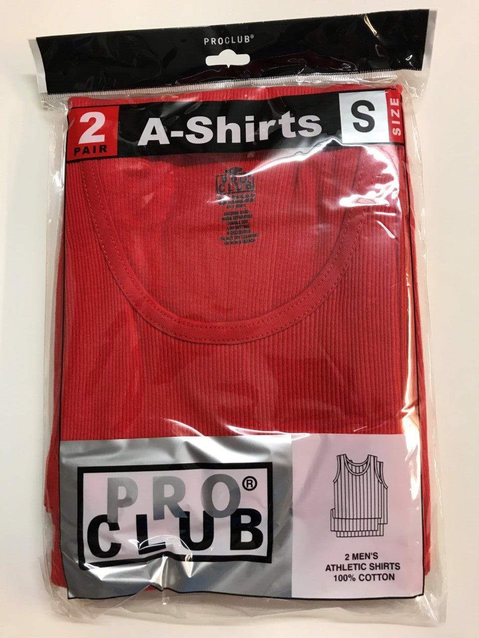 2 New PROCLUB MEN'S A-shirts Red Tank Top Undershirts Pro Club SMALL-7XL 2PC gallery