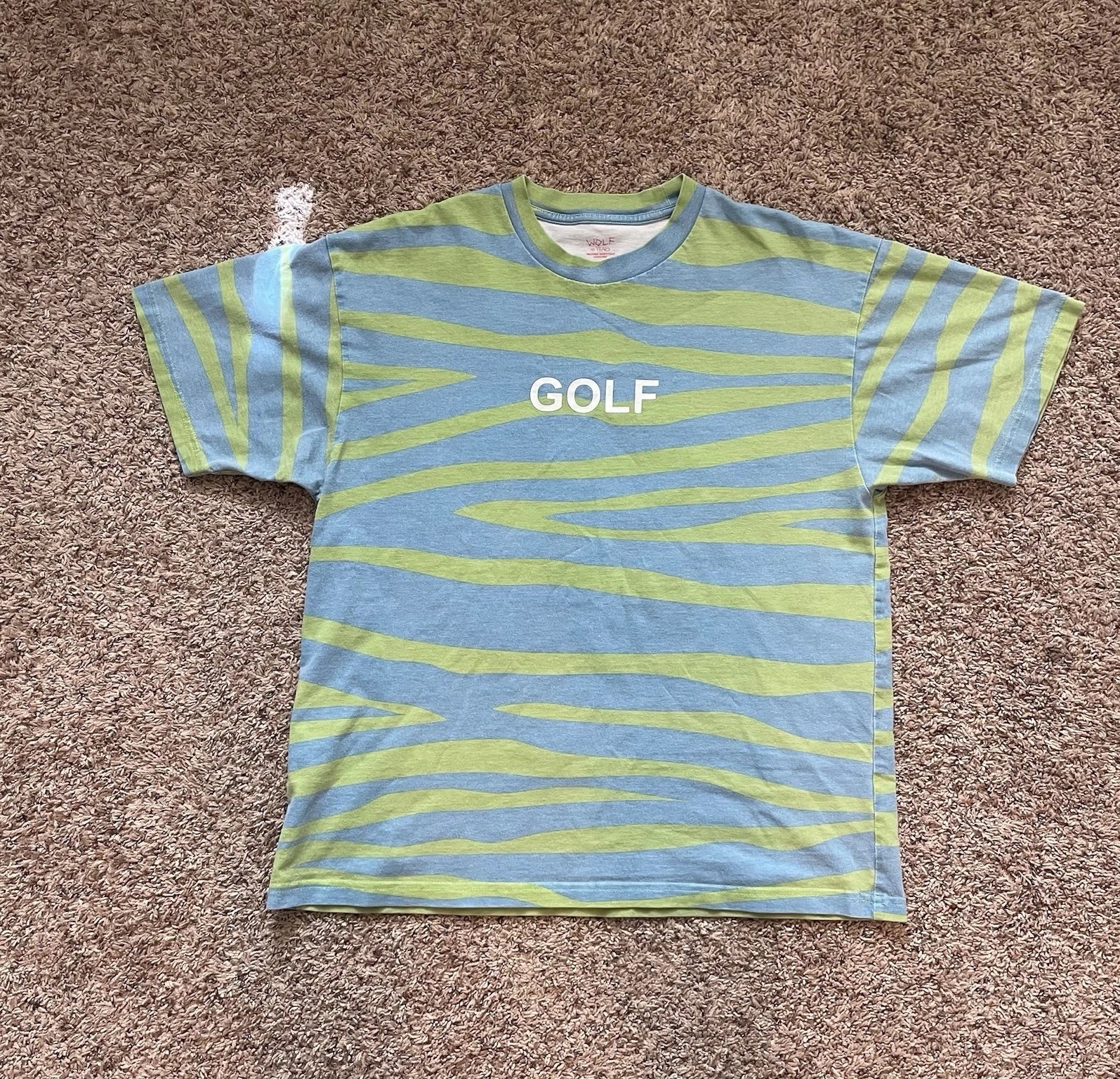 Golf Wang 10th Anniversary Striped Logo Shirt Mens Large Tyler The Creator gallery