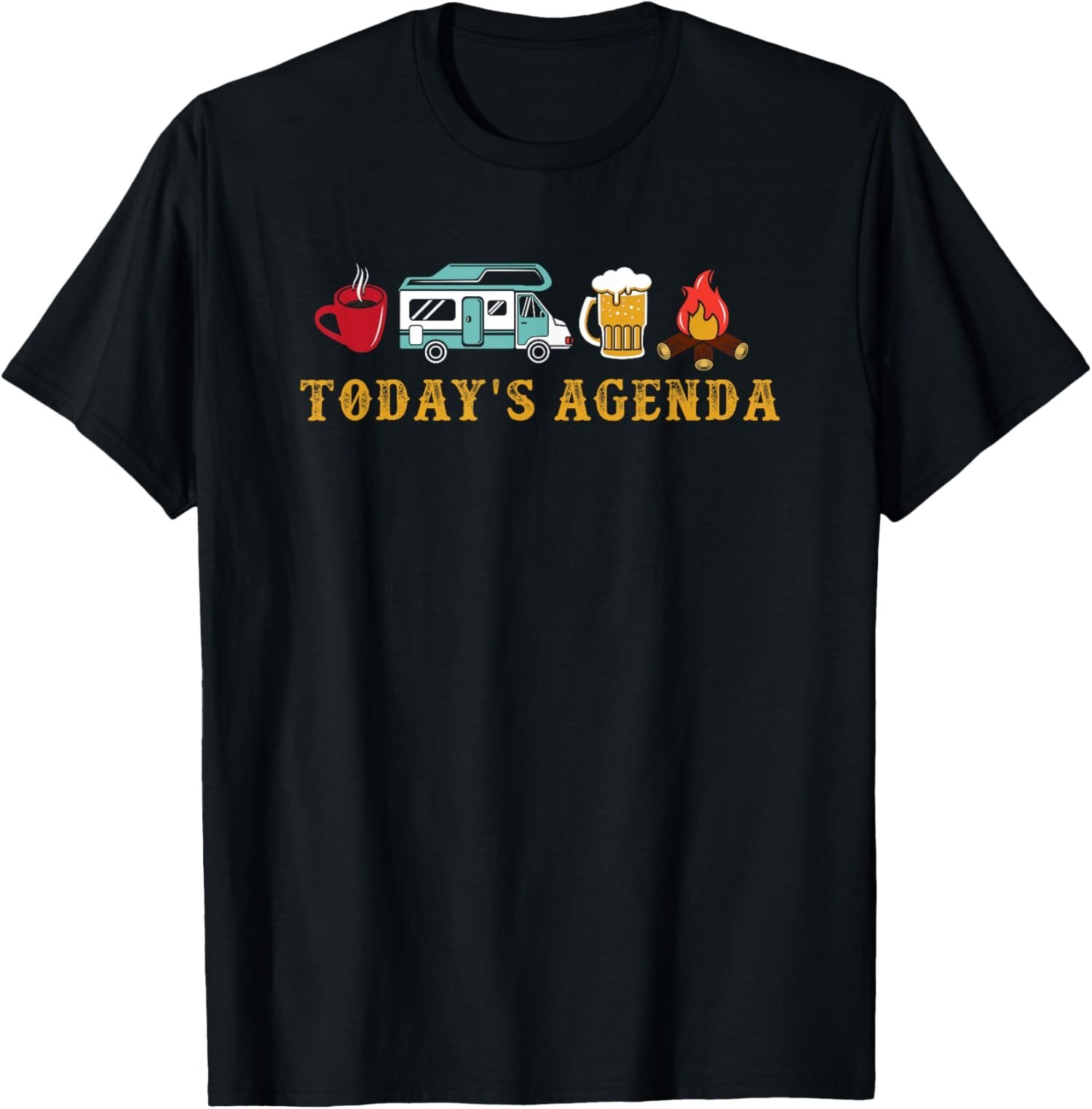 Motorhome RV Camper RV Camping Lover Agenda Unisex T-Shirt
