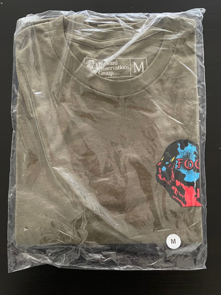 Forward Observation Group Globe In Hand Tee Olive New Rare FOG SupDef