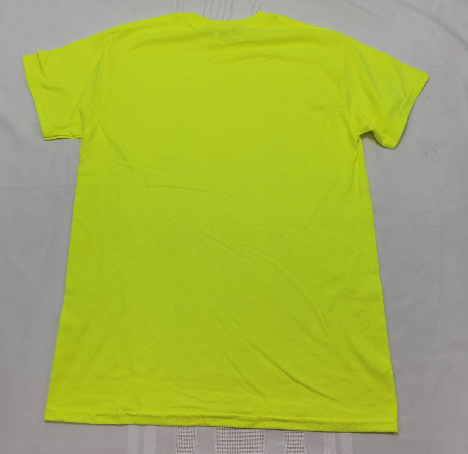 Mens's Safety Yellow Cotton Blend High Vis Long Short Sleeve T Shirt X2 Small gallery