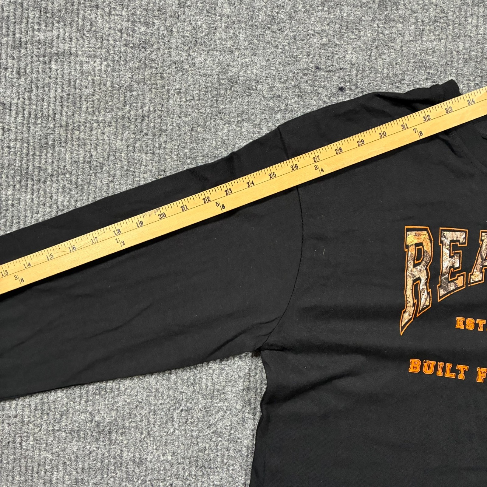 Realtree Mens Long Sleeve Shirt XL Black Hunting Outdoor Graphic Logo Casual gallery