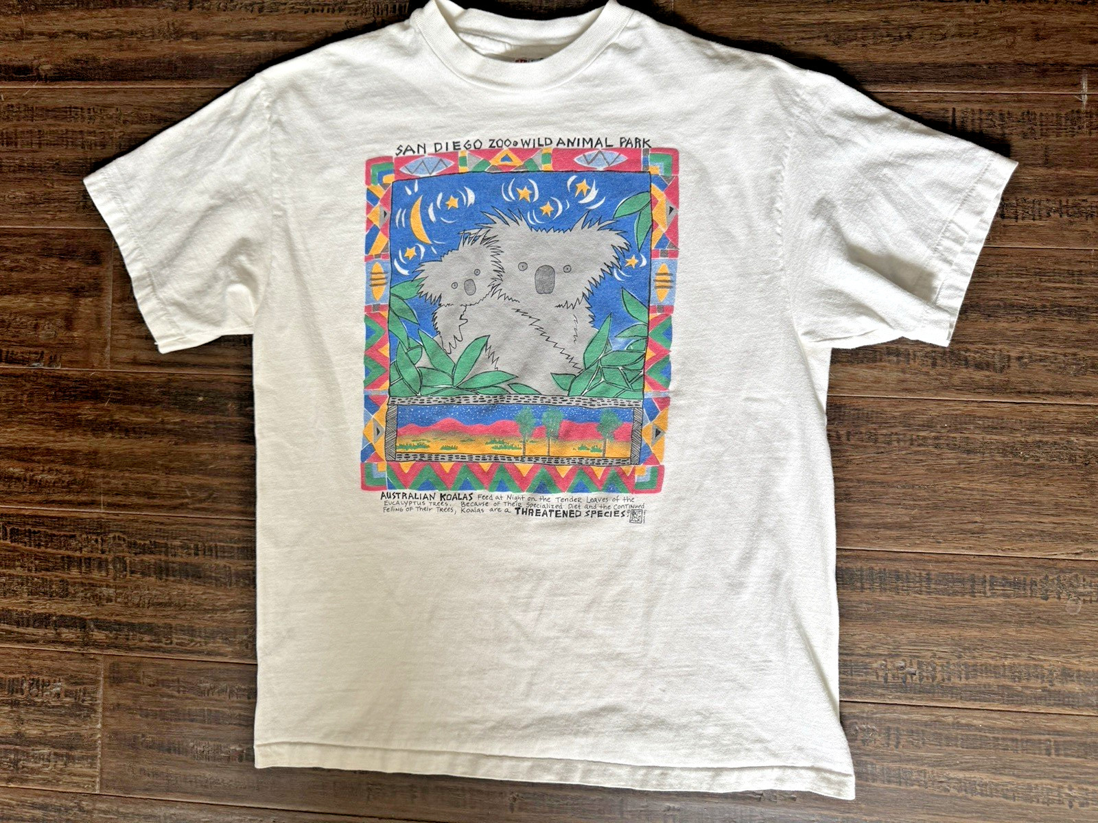 Vintage San Diego Zoo T Shirt Koala Hanes Single Stitch California Graphic Large gallery
