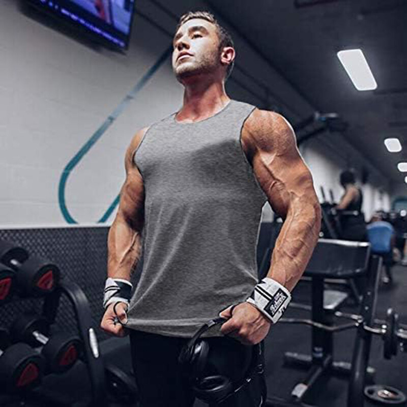 Men's Athletic Tank Tops Quick Dry Running Muscle Tee Sleeveless Shirts Workout gallery
