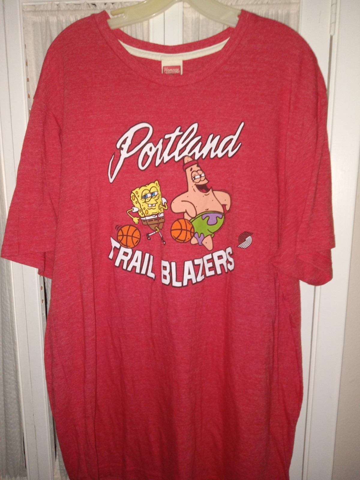 Homage Portland Trailblazers SpongeBob & Patrick Tee T-Shirt Men's XXL GORGEOUS gallery