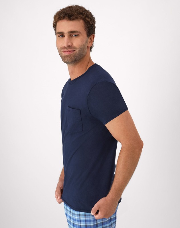 Hanes Men's Cotton Pocket T-Shirt, Moisture-Wicking with Odor Control, Assorted gallery
