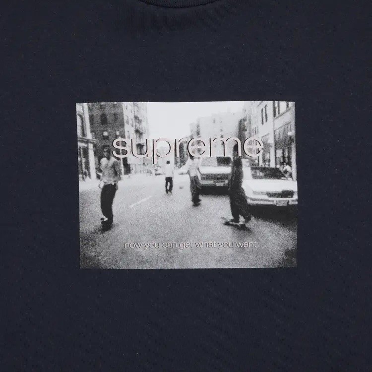 Supreme Crew 96 Clip Tee All Cotton T-Shirt in Black SS24 Size XL Skate Graphic gallery