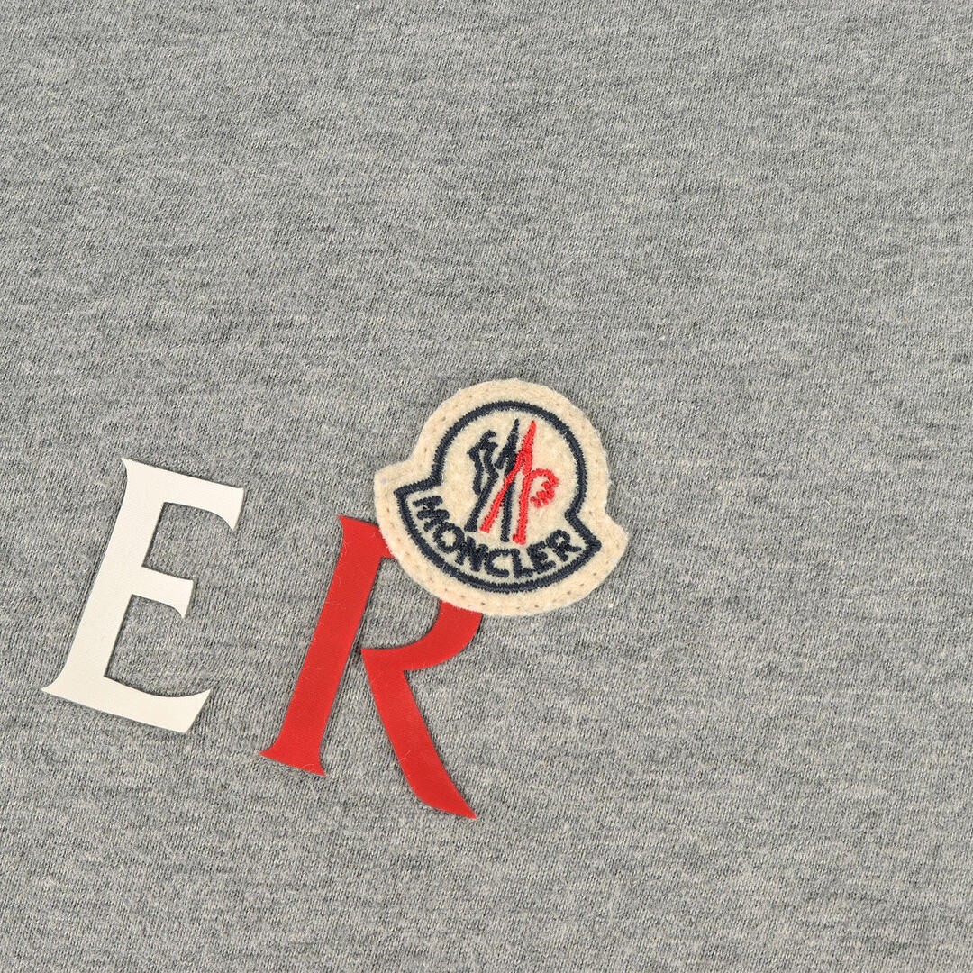 Moncler T-Shirt Gray Size: XXXL | 21SS Tricolor Logo Crew Neck (SS Used BEEG-0 gallery