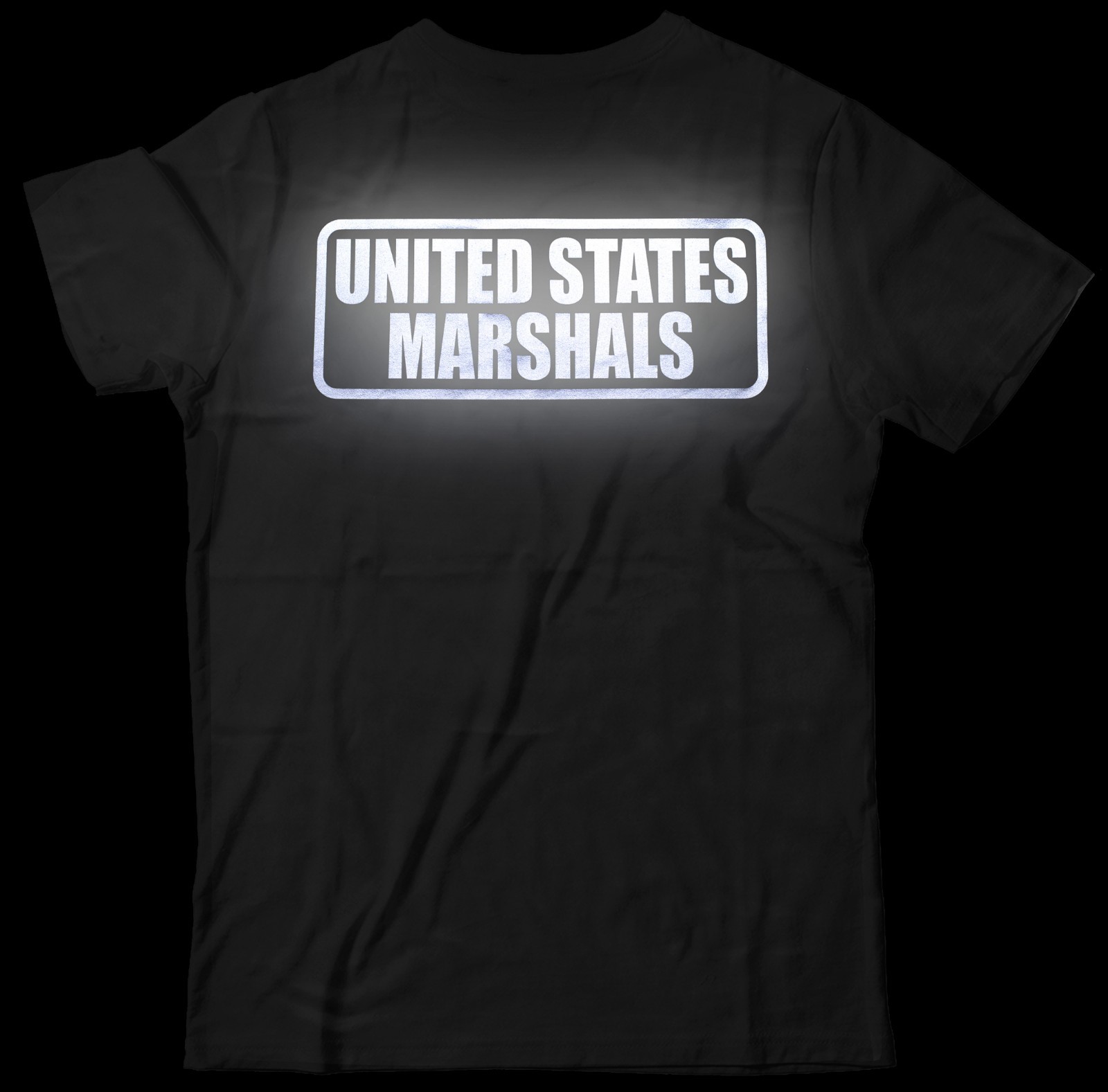 US Marshals t-shirt with REFLECTIVE logo design, 100% cotton. gallery