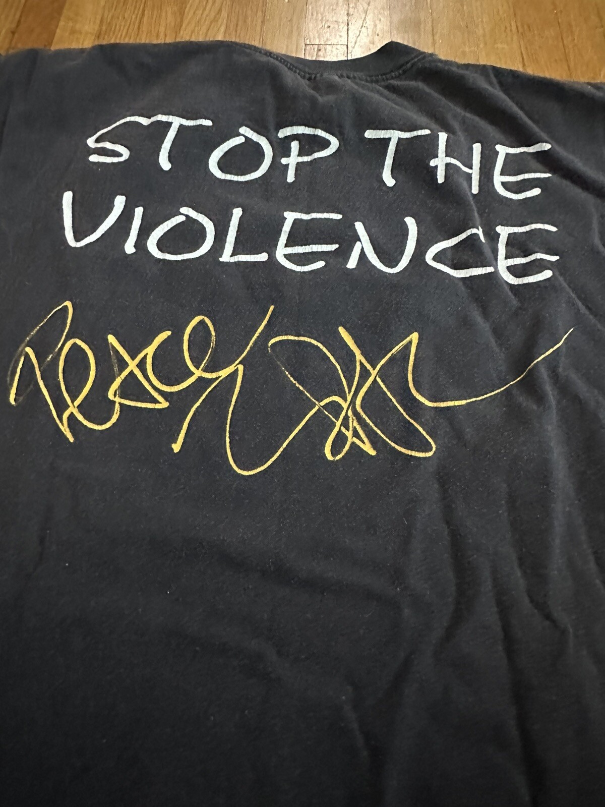 vintage tupac shirt xl “stop The Violence” Anvil Rare Rap Tee Hip Hop Biggie gallery