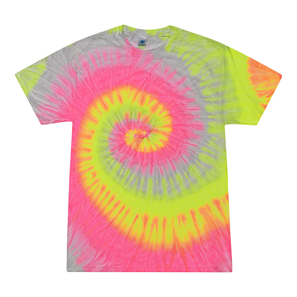 Tie Dye T-Shirts Multi-Color Adult Size 4XL - 5XL 100% Cotton Colortone gallery