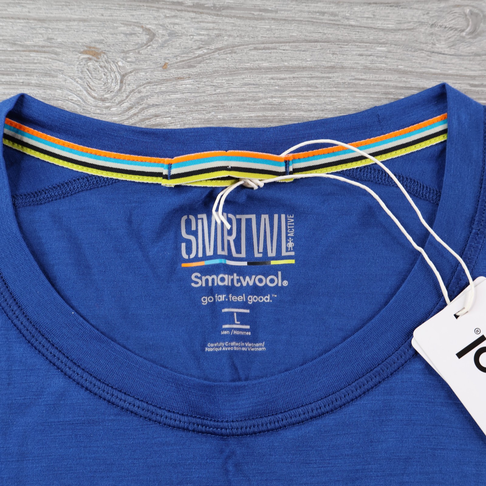 NEW Smartwool Shirt Mens Large Blue Active Ultralite Merino Wool NWT gallery