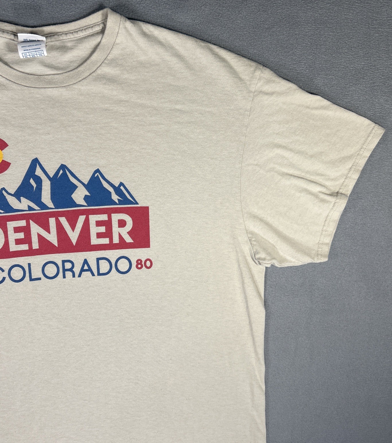Denver Colorado 5280 Mens T-Shirt Size XL Off-White Short Sleeve gallery