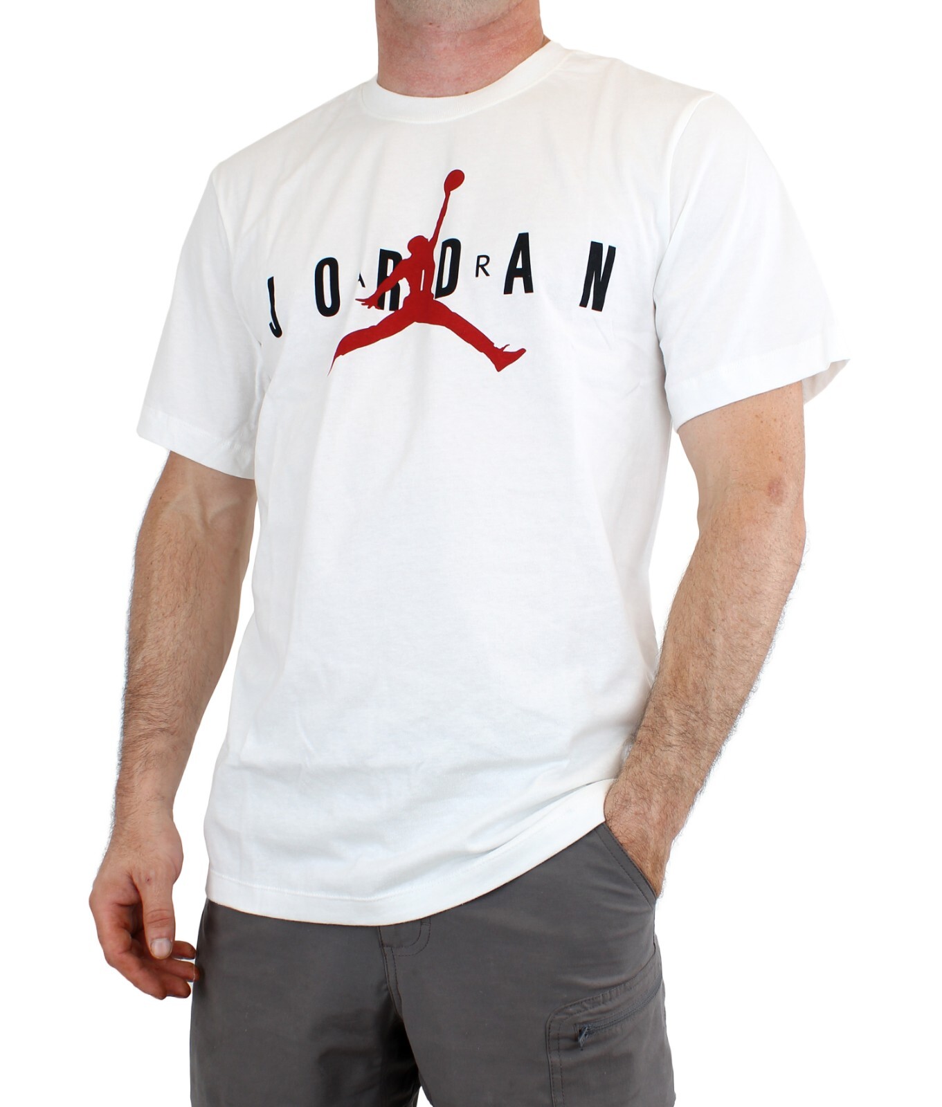 Nike Men's Air Jordan T-Shirt CK4212, 100% Cotton Jordan Air Wordmark T-Shirt gallery