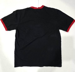 Vintage Express Embroidered Applique Indian Chief Head Shirt Black/Red, Medium