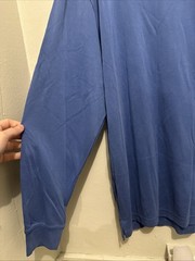 Bugatchi Uomo Plain Cobalt Blue Long Sleeve Mock Neck T-Shirt NWT XL