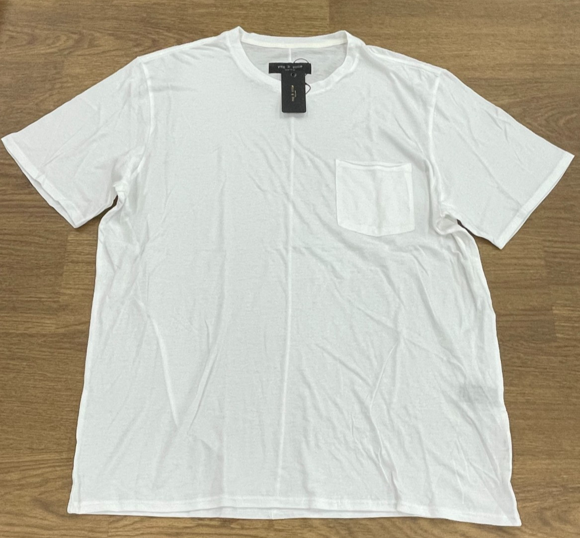 NWT $118 Rag & Bone Men's Vapor Tee Shirt In White Size: X-Large gallery