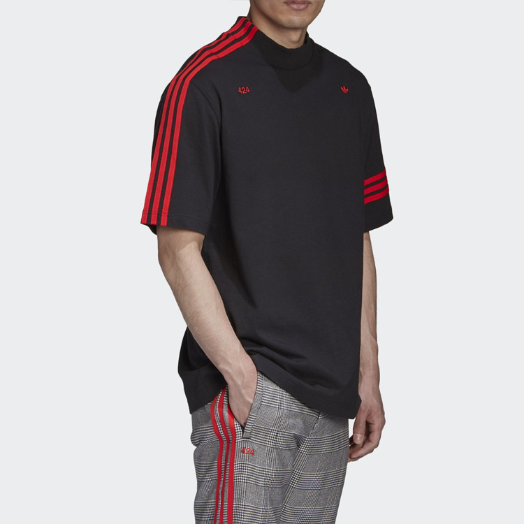 adidas Originals Trefoil x 424 R.Y.V. Ribbed Collar Loose Short Sleeve Tee gallery
