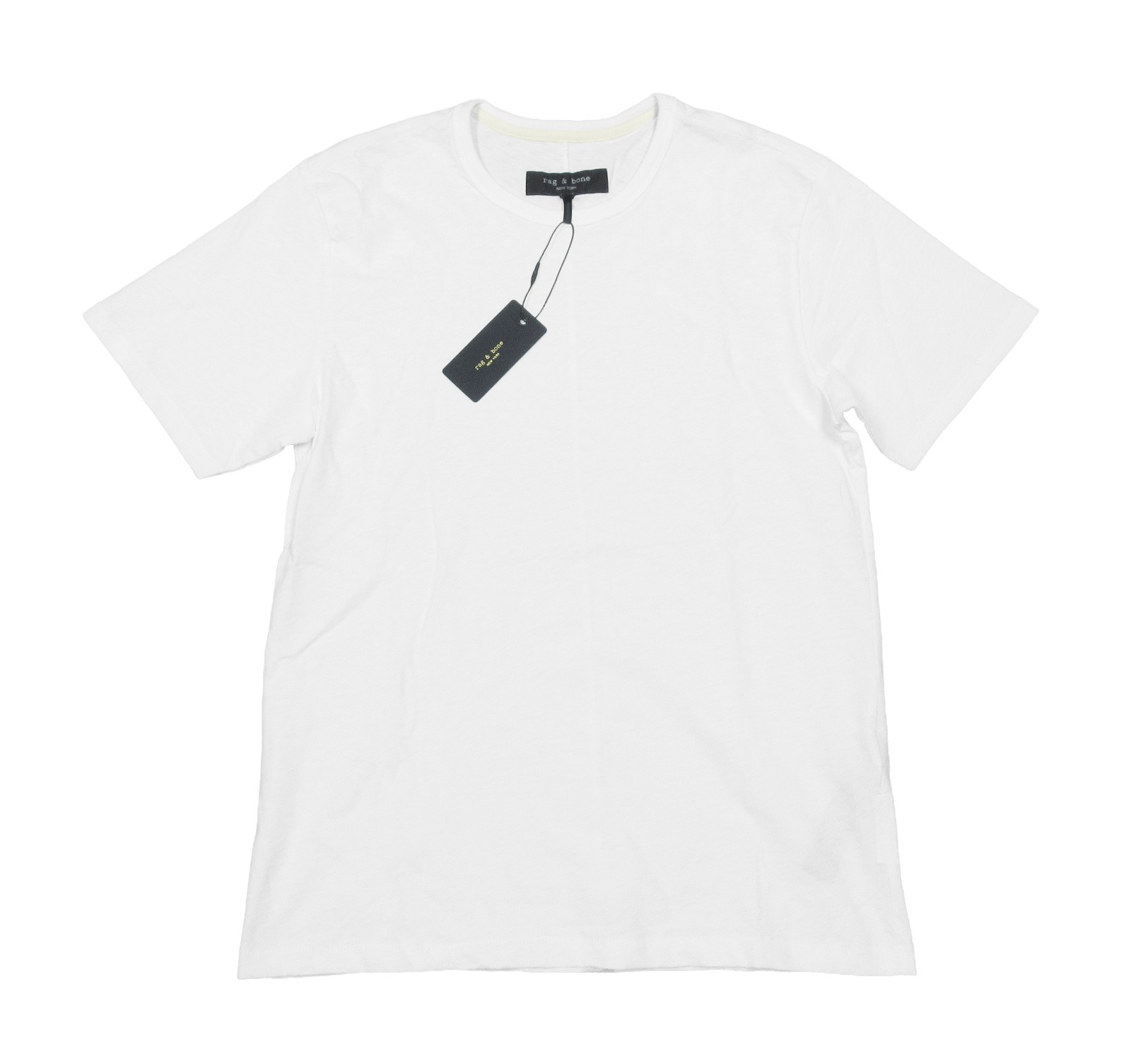 rag & bone White Classic Lightweight Slub Cotton Short Sleeve Shirt (XL) gallery