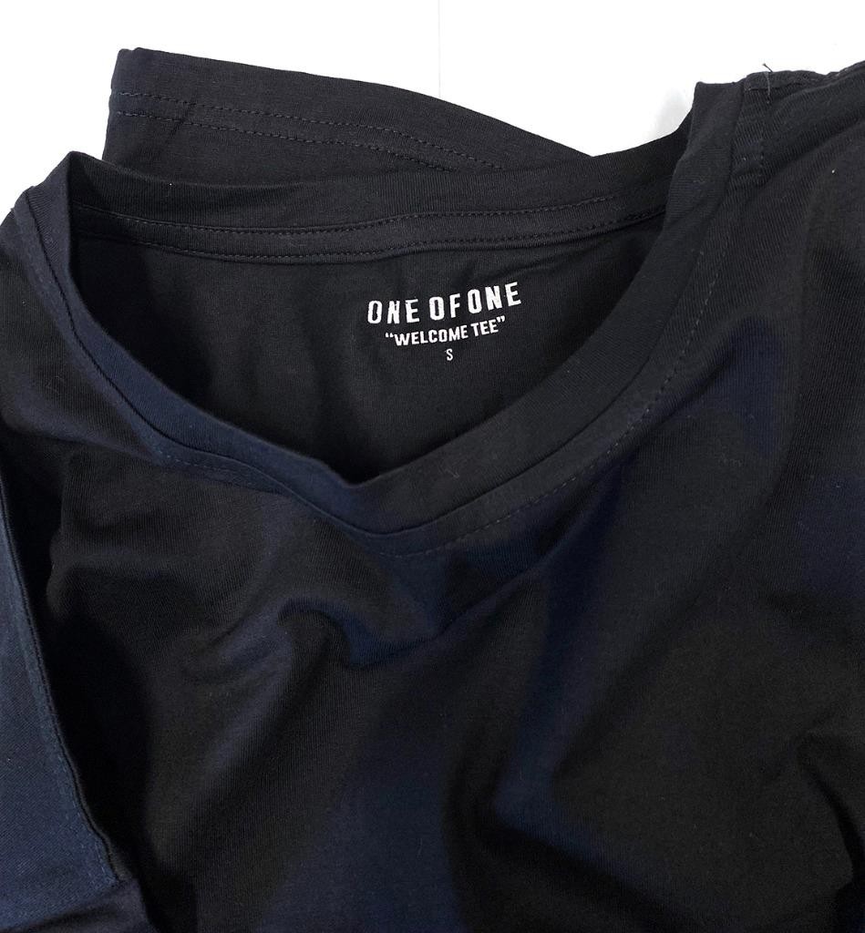 NW Soft Fabric Hight Quality 100% Cotton Short Sleeves Black Men's Small Unisex gallery