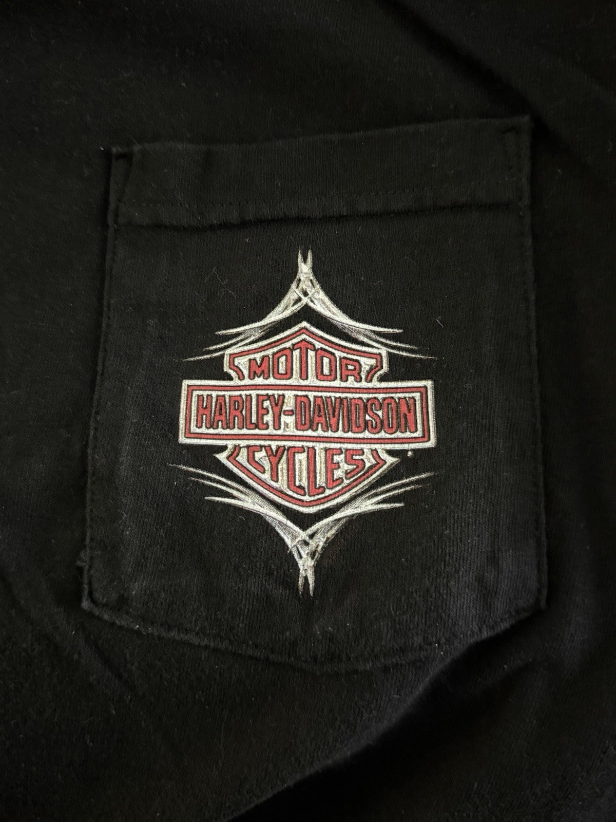 Vintage 90s Lobster Riding Harley Davidson Cape Cod (Pocasset) T-Shirt Mens L gallery