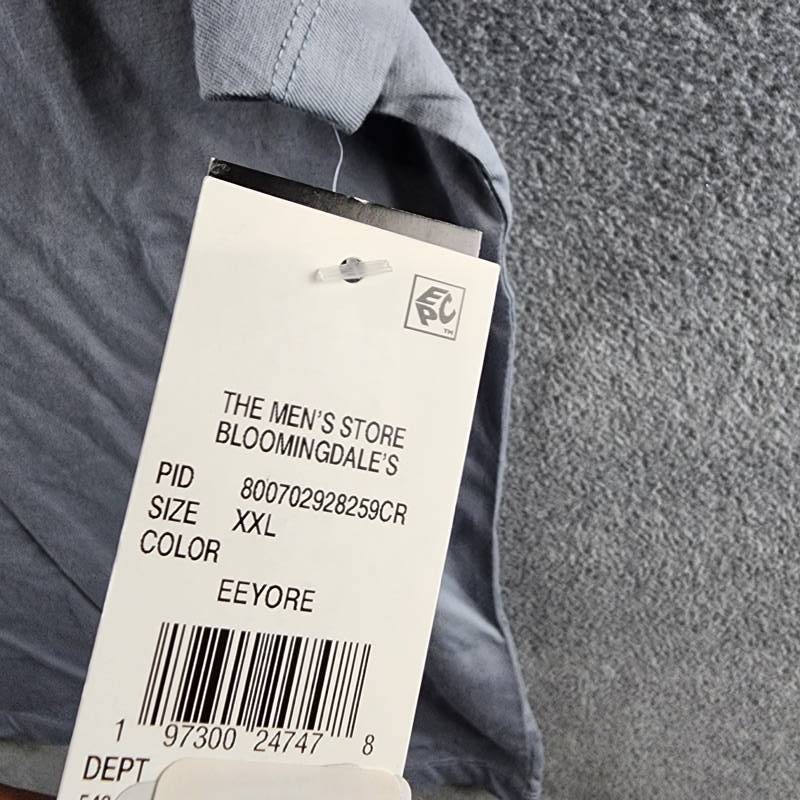 The Men's Store at Bloomingdale's Supima Cotton Tee Men's XXL Blue Gray Pullover gallery