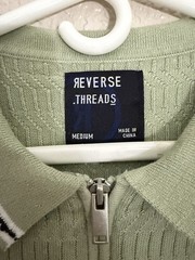 Reverse Threads Men’s Polo Zip Shirt