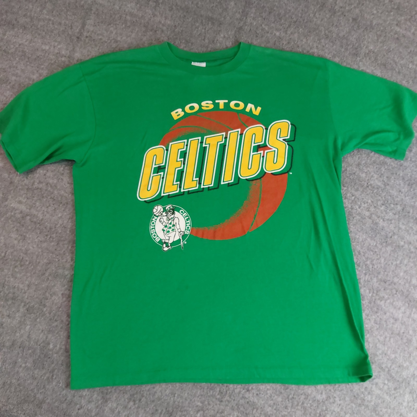 Vintage Boston Celtics Artex Single Stitch T Shirt Size XL Green Basketball gallery