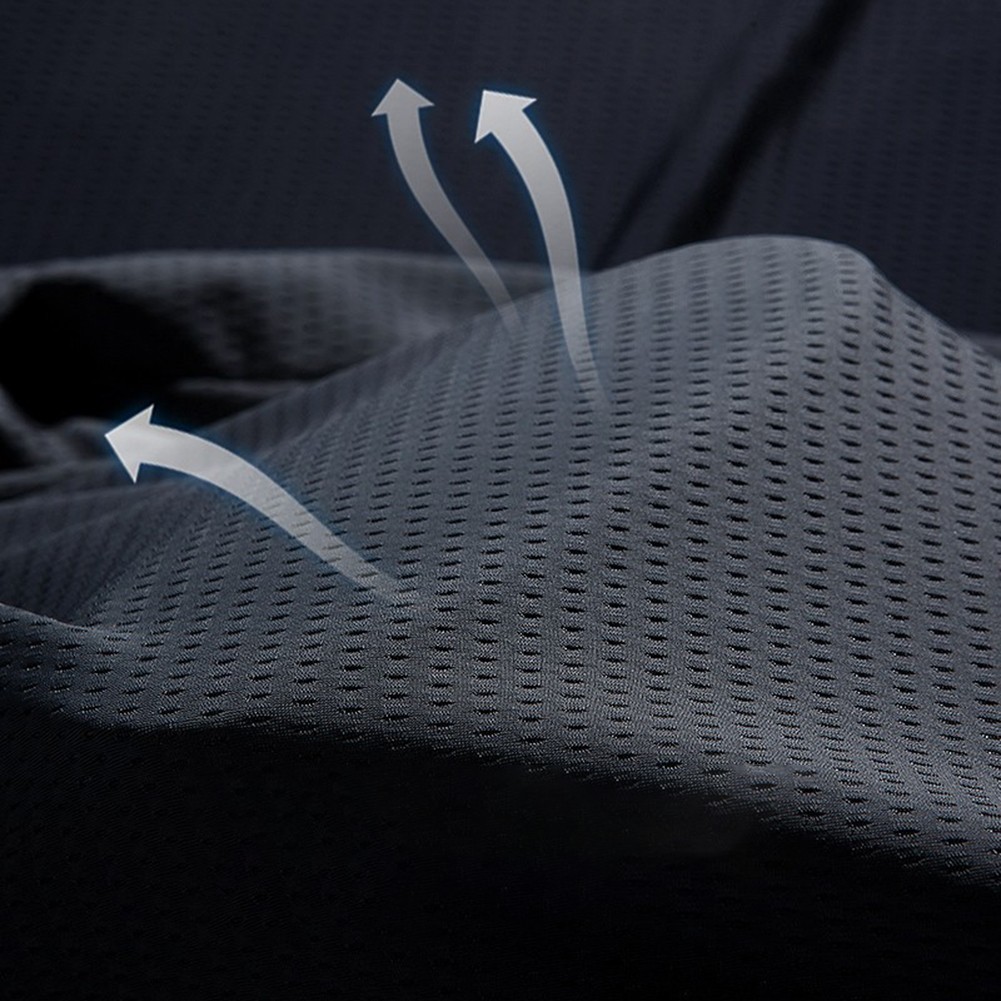 Men Summer Ice Silk Quick Dry Short Sleeve T-shirt High Stretch Loose Sports Top gallery