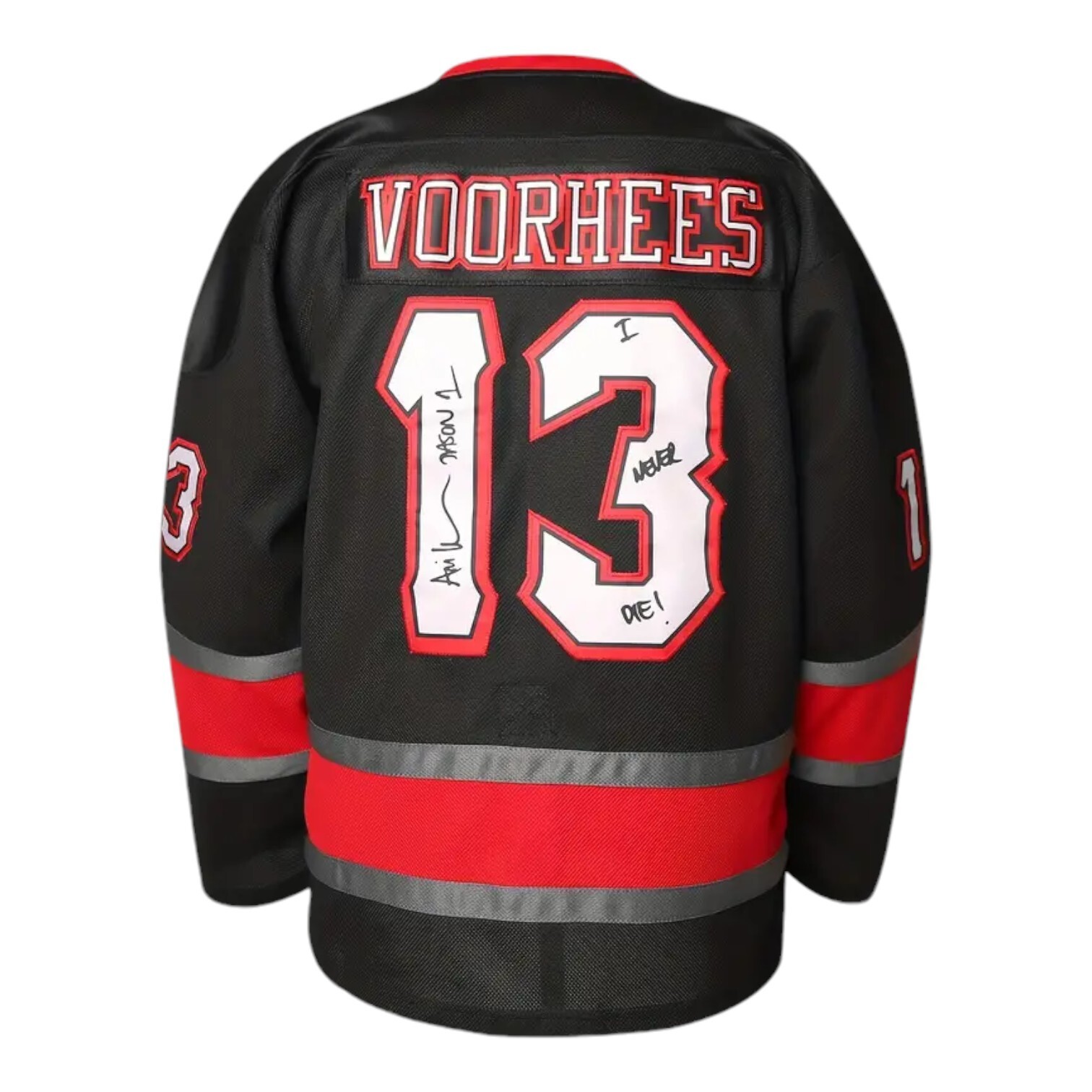 Friday The 13th Jason Voorhees Mask Hockey Jersey Movie Horror Black Large gallery