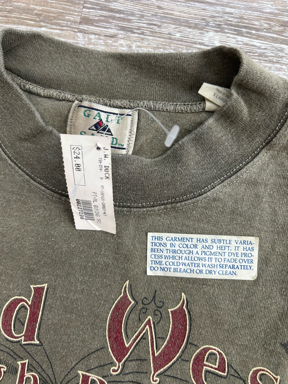 NEW Vintage 90s Galt Sand Wild West Rough Riders T Shirt Cowboy Western XL USA gallery