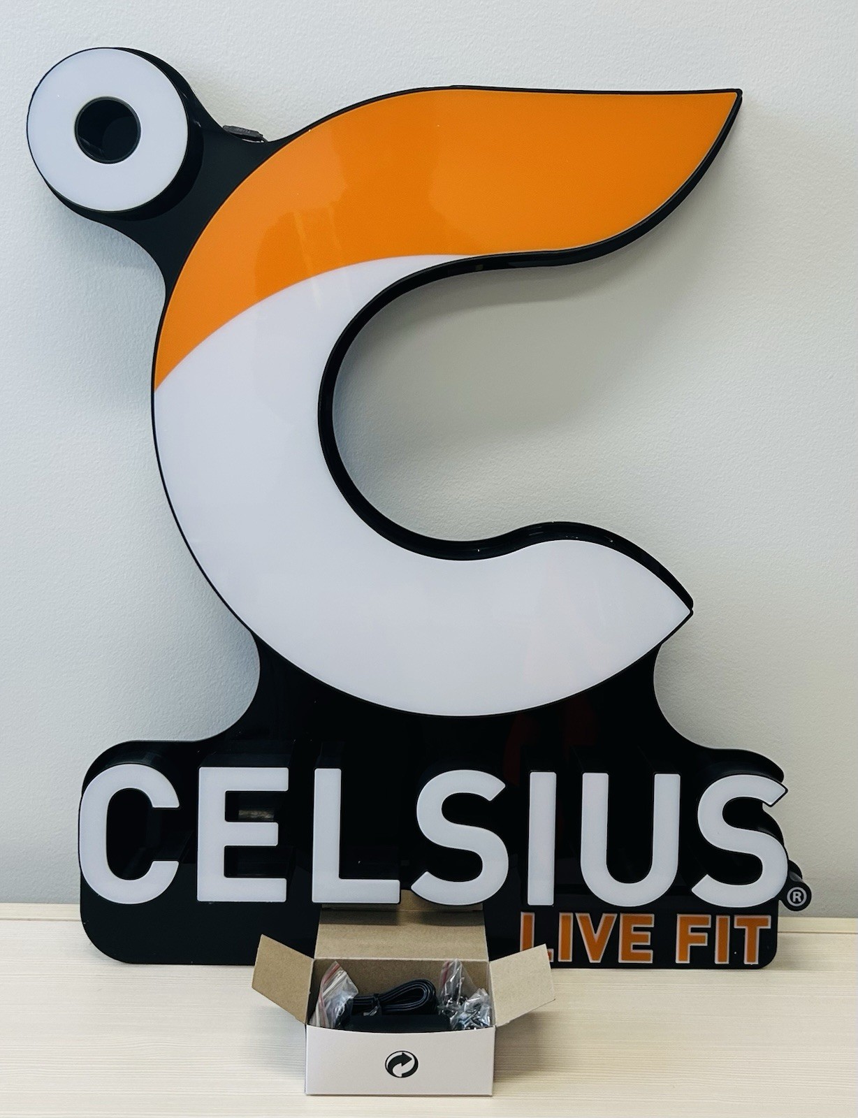 Celsius Energy Drink Live Fit LED Display Wall Light