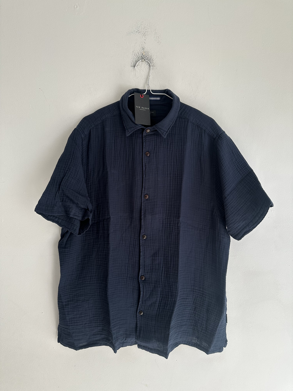 TED BAKER POLO SHIRT DIGMER Mens Textured Soft Fabric NEW Navy Summer S M XL 2XL gallery