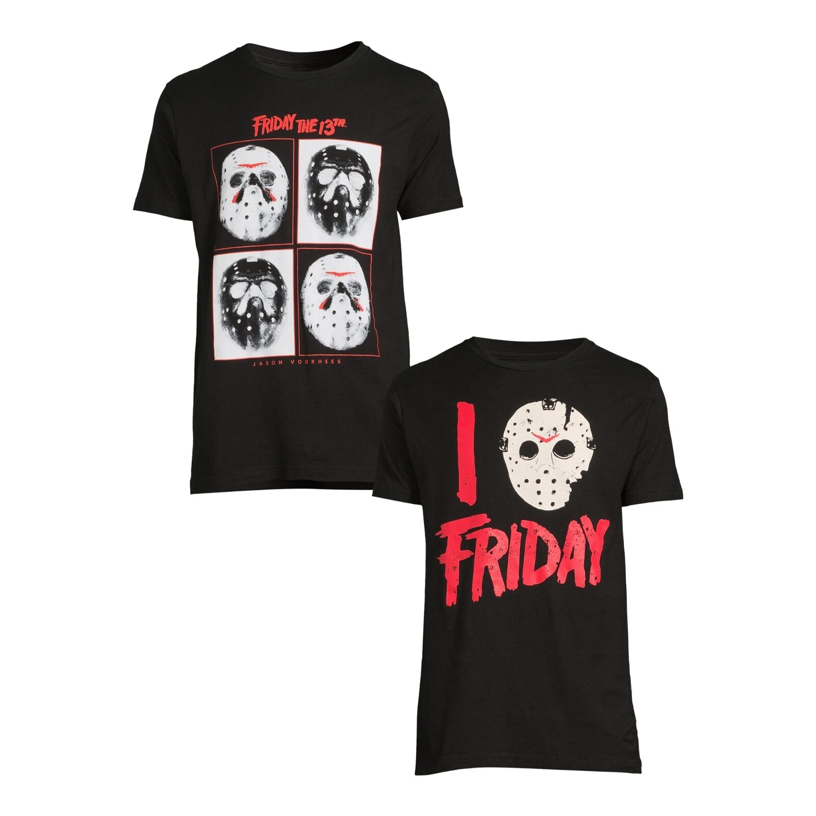 Men’s Friday the 13th Graphic Tee, 2-Pack Size 2XL