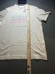 Adidas Men’s White Multi Color Logo Graphic T-Shirt Size L Brand New