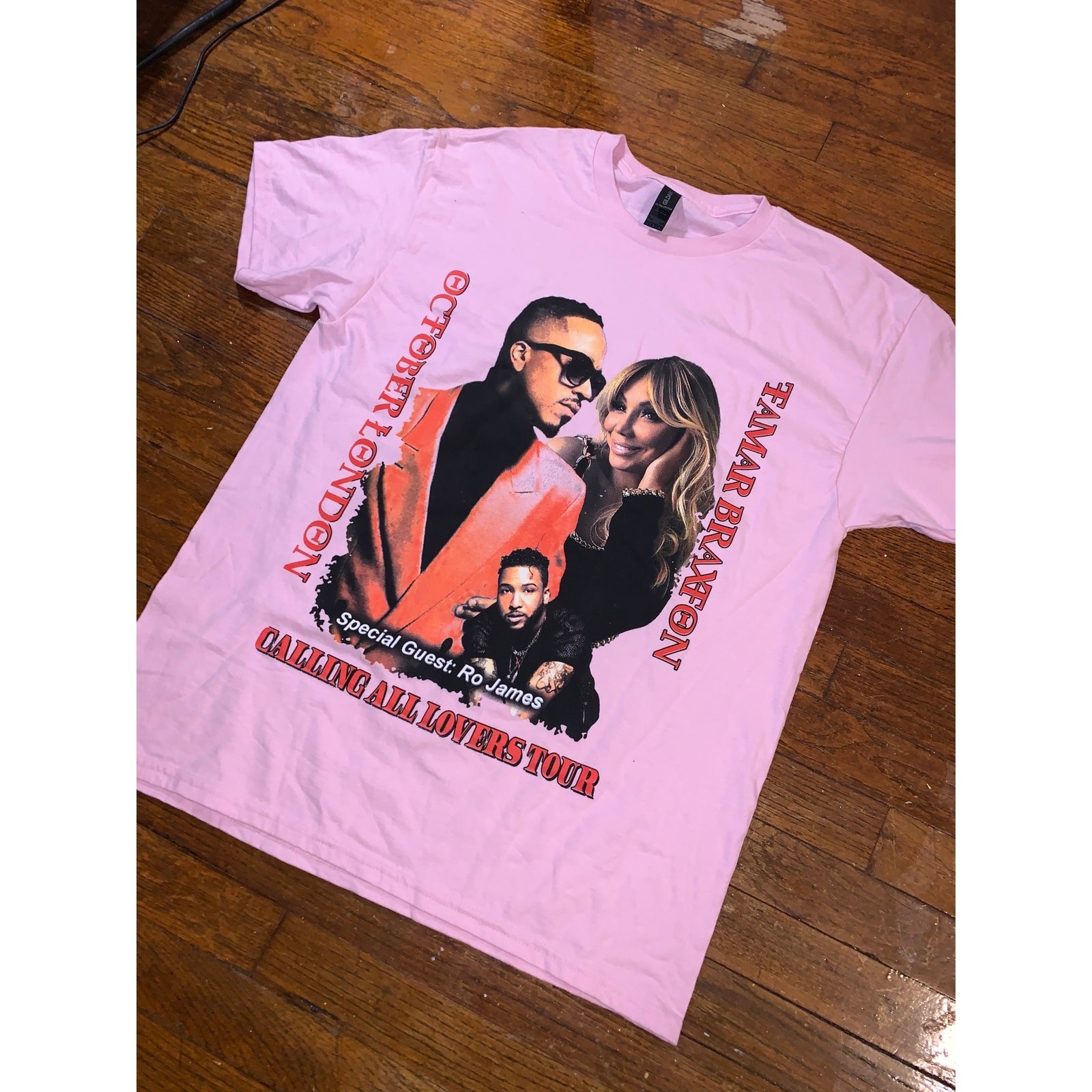 Tamar Braxton October London Calling All Lovers Tour Graphic T Shirt Pink XL gallery