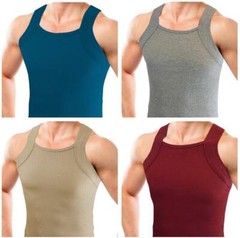 Different Touch 2 Pack Men G-Unit Square Cut Ribbed Tank Tops