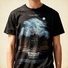 Fright Night – Movie Poster Inspired Unisex Black T-Shirt