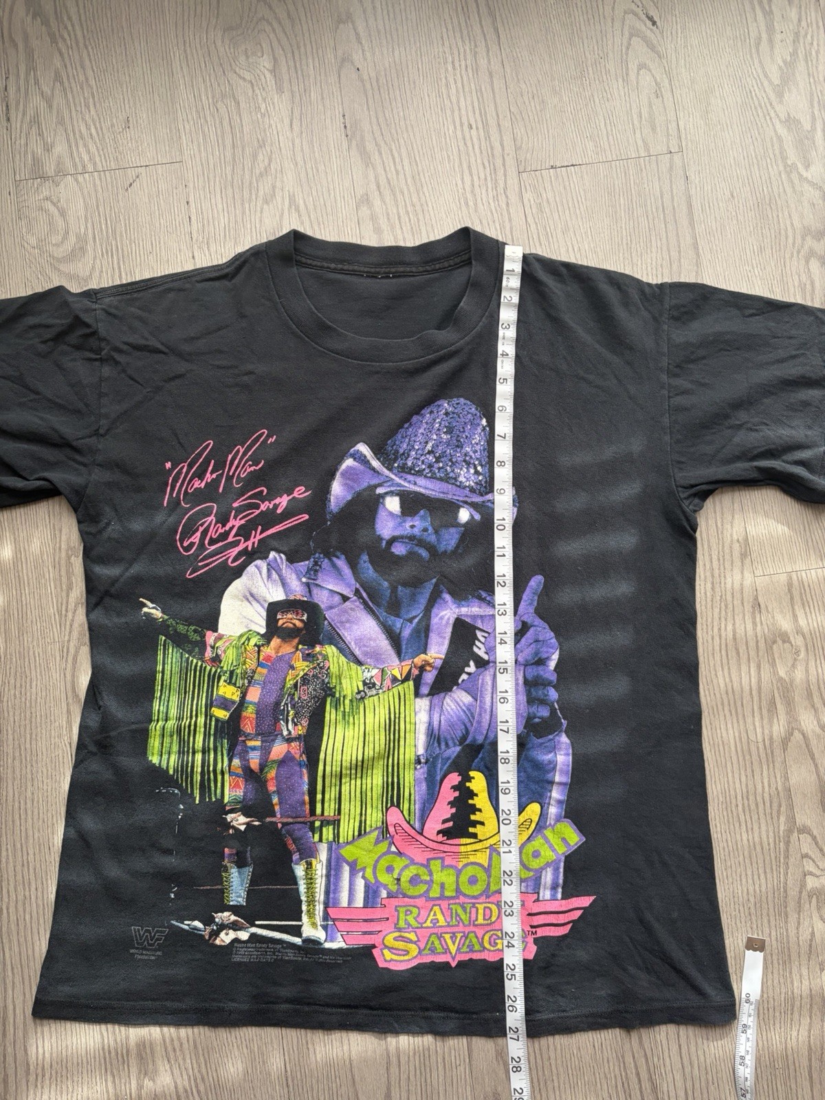 Vintage WWF WWE WCW 1993 Macho Man Randy Savage Shirt Size Large gallery