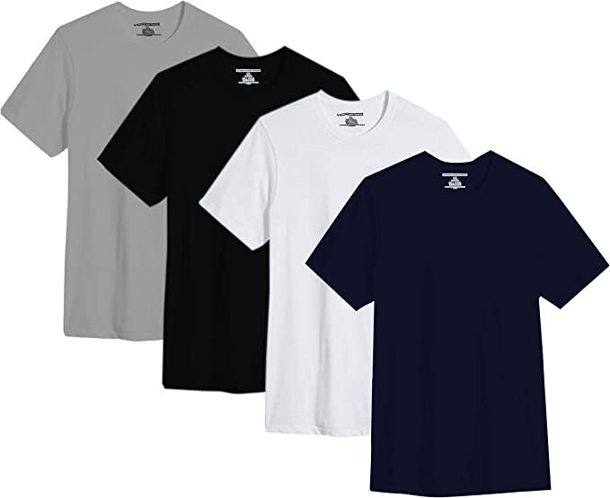 Different Touch Men Big and Tall 100% Cotton Short Sleeve T-Shirts 4PACK gallery