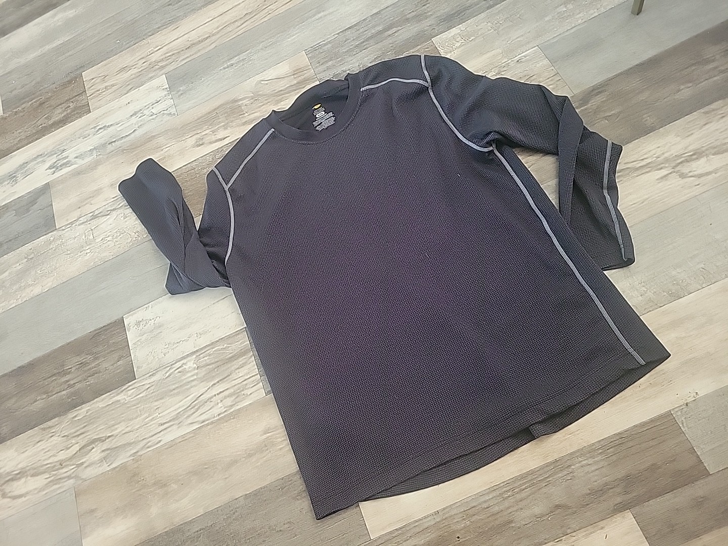 Bass Pro Shops Thermal Base layer Mens Size X Large Black Waffle Long Sleeve gallery