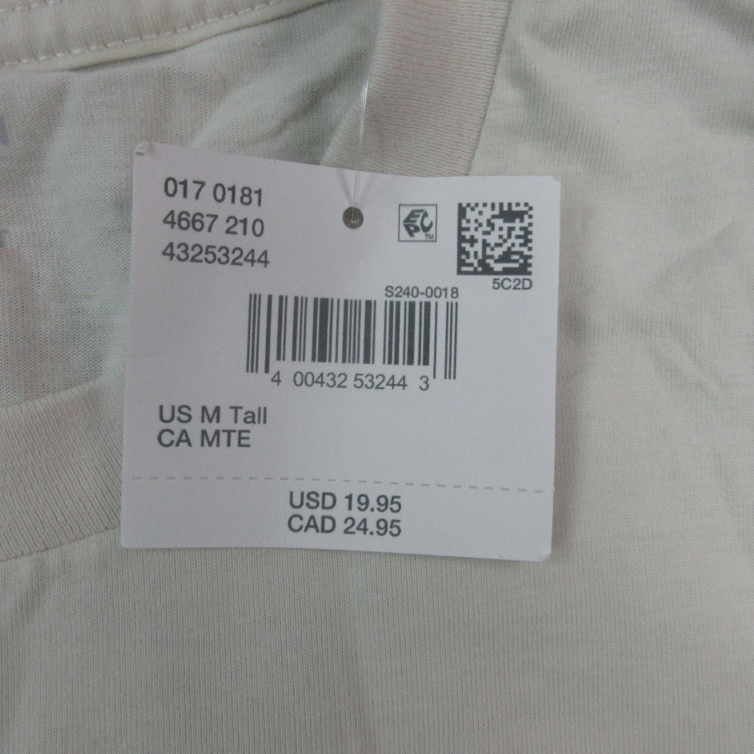 American Eagle Shirt Mens Medium Tall Off White Graphic Dog Established 1977 NWT gallery
