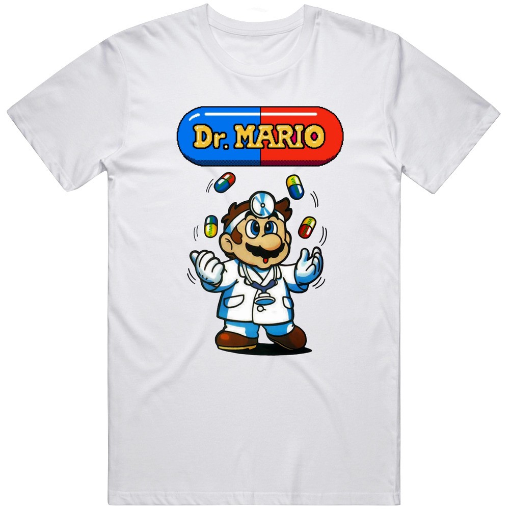 Retro Dr Mario NES Funny Cool T Shirt gallery