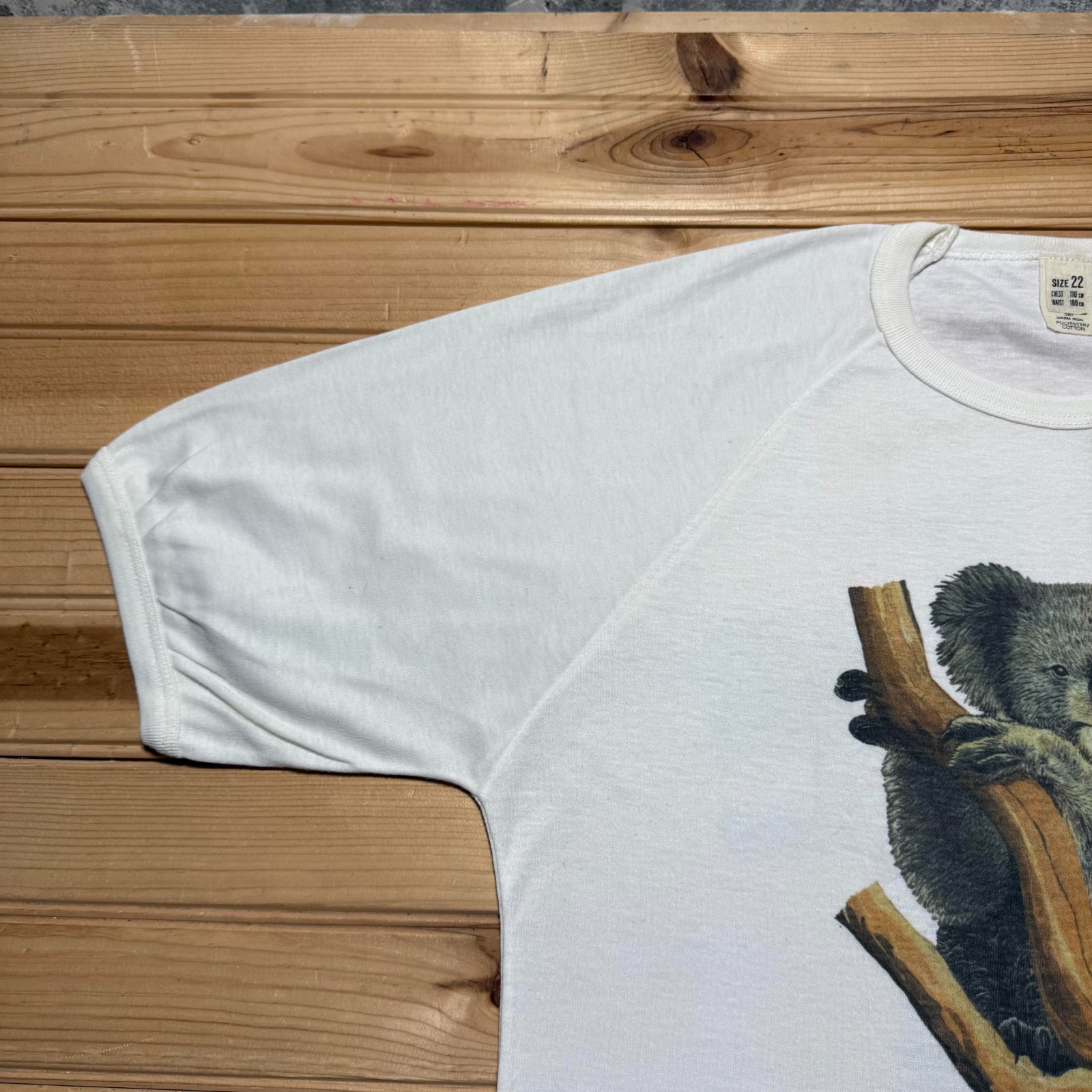 Vintage 80s Australia Koala Wildlife Raglan Souvenir T-Shirt - Size 22/Medium gallery