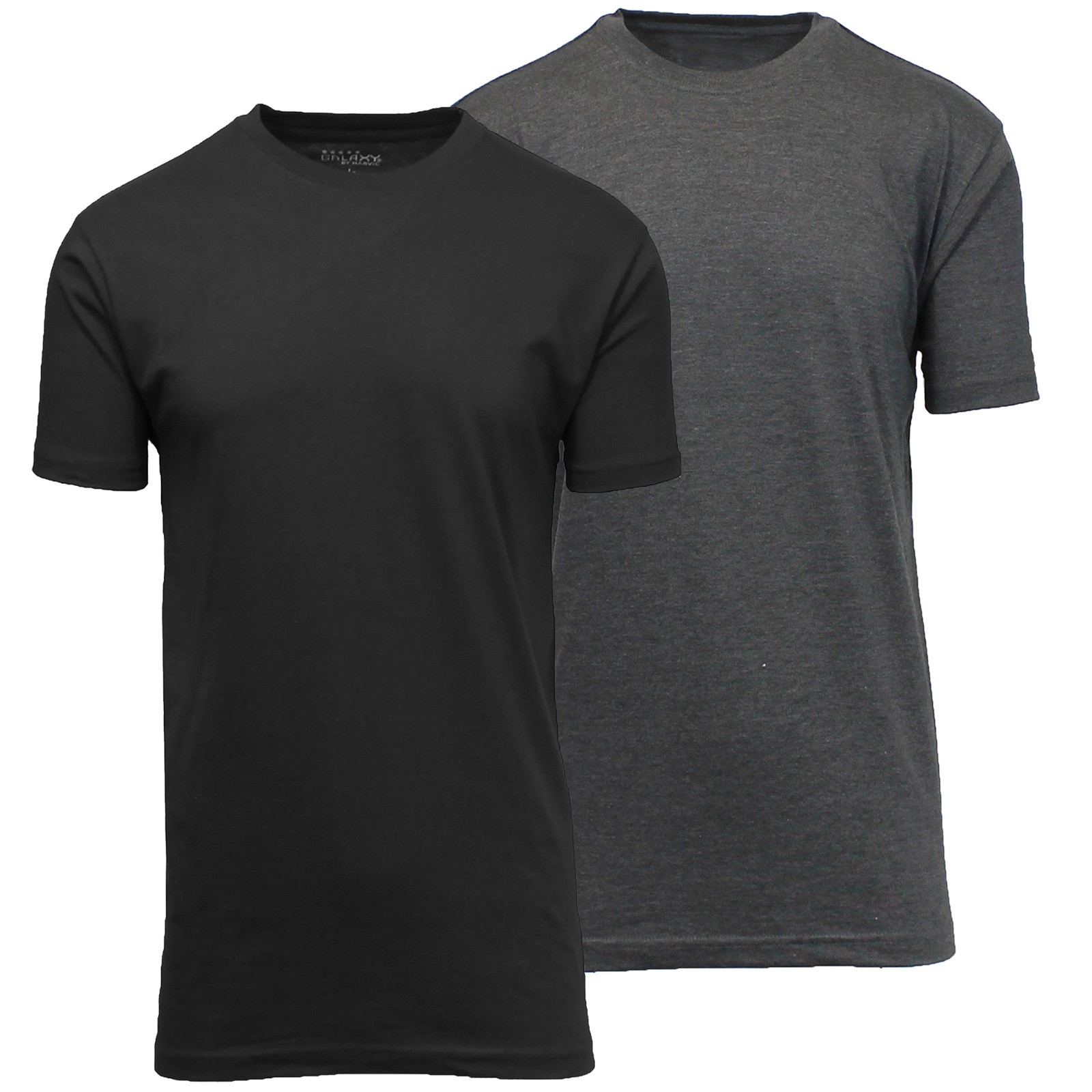Men’s 2-PACK Crew Neck Casual T-Shirts | Cotton Blend Tees (S-3XL) (FREE SHIP) gallery