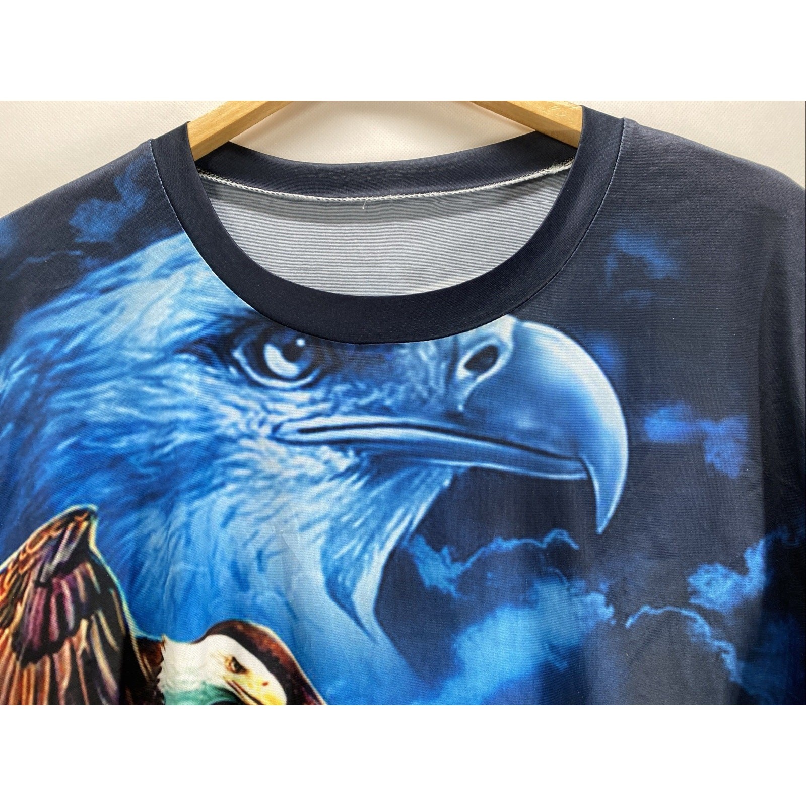Ultra Sheer Eagle Print T Shirt Men’s XL 46-48 Lightweight Graphic Tee gallery